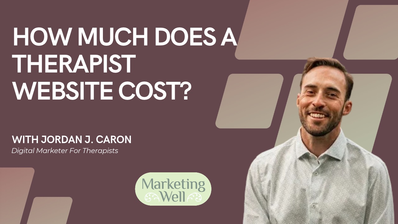 How much does a therapist website cost?