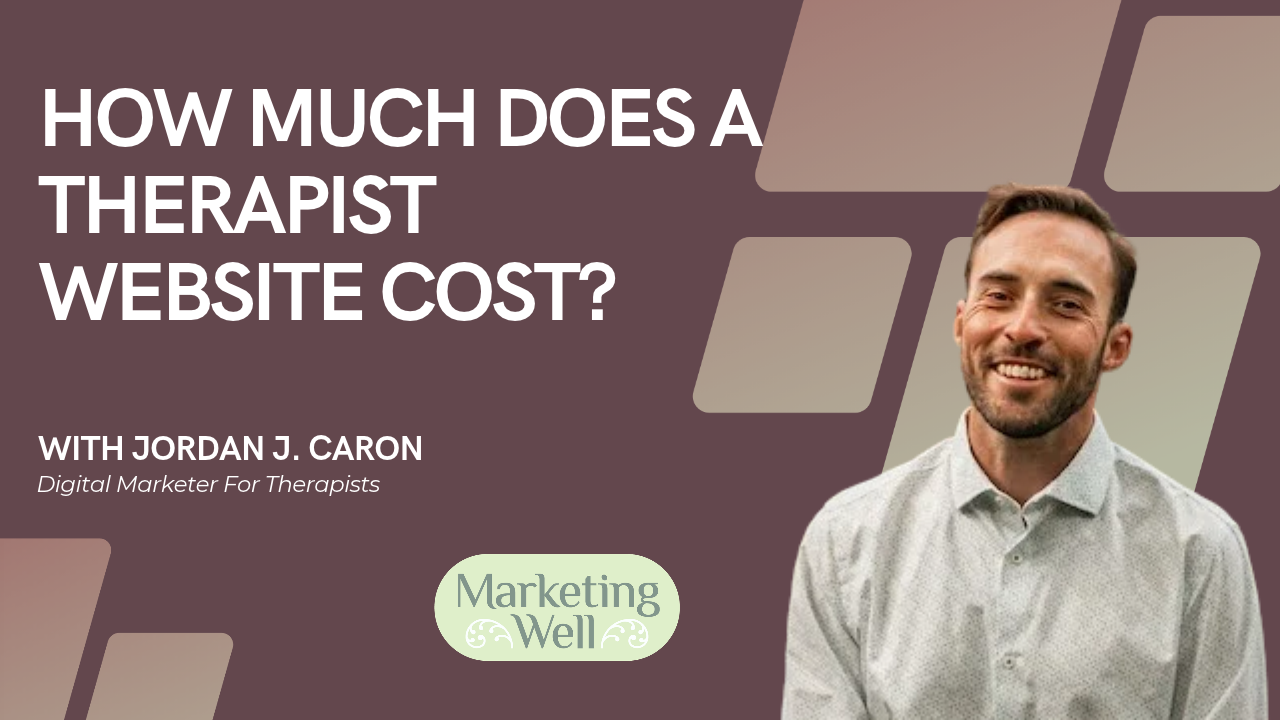 How much does a therapist website cost?