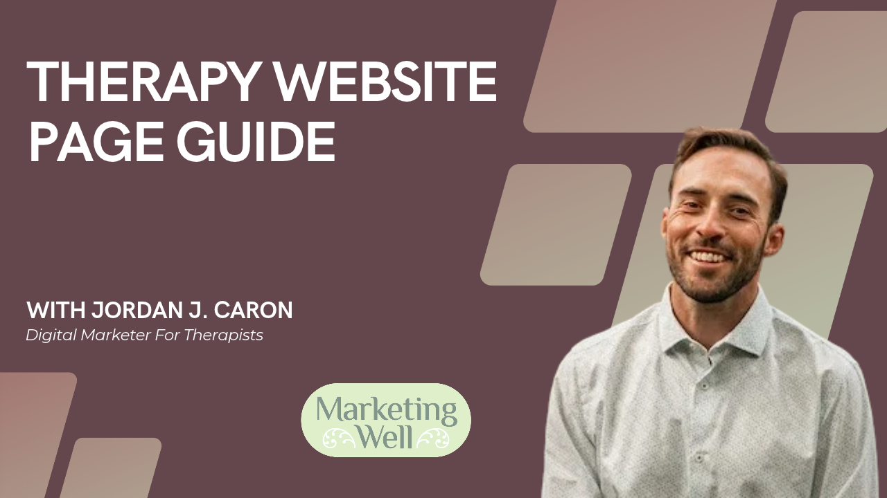 What pages should a therapist website have?