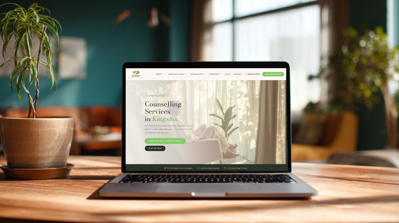 Cataraqui Counselling Website Portfolio